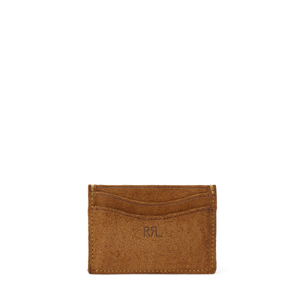 Roughout Suede Card Holder RRL 1