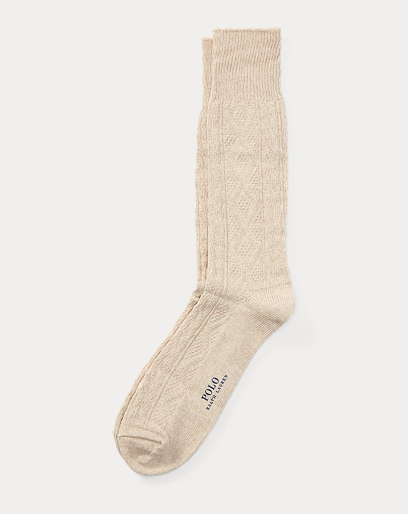 Aran-Knit Boot Sock Polo Ralph Lauren 1