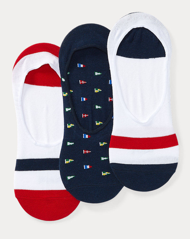 Flag No-Show Liner Sock 3-Pack Polo Ralph Lauren 1