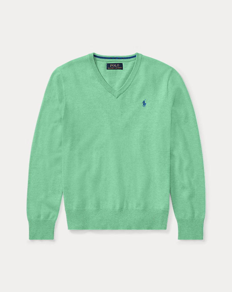 Cotton V-Neck Sweater BOYS 6-14 YEARS 1