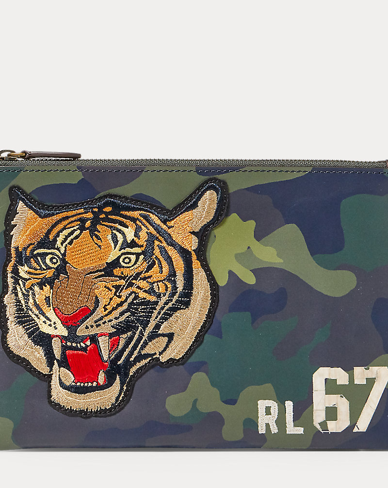 Tiger Camo Leather Pouch Polo Ralph Lauren 1