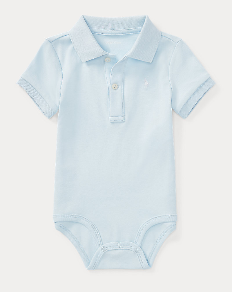 Cotton Interlock Polo Bodysuit Baby Boy 1