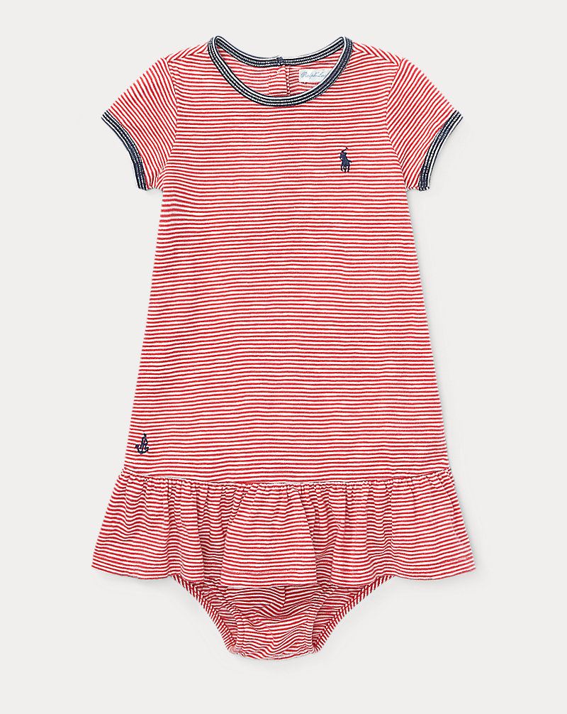 Striped Jersey T-Shirt Dress Baby Girl 1