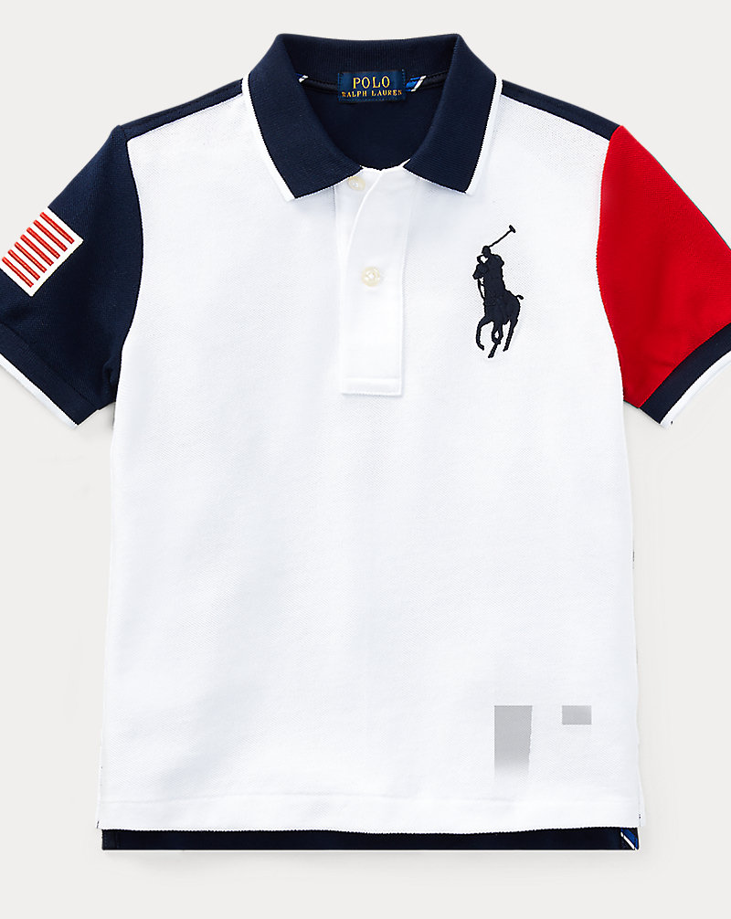 Color-Blocked Cotton Mesh Polo BOYS 1.5-6 YEARS 1