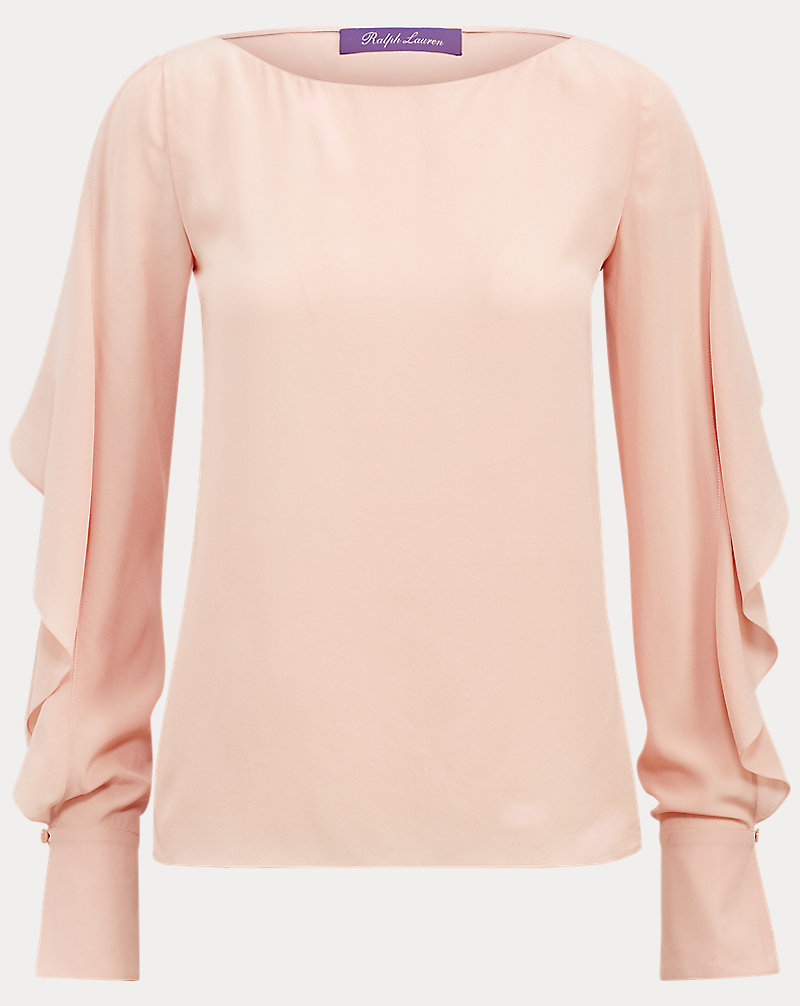 Boswell Silk Crepe Blouse Ralph Lauren Collection 1