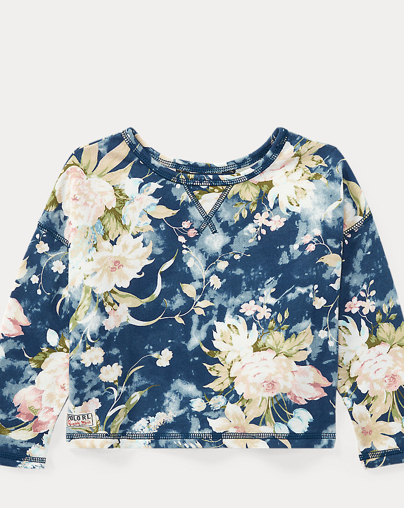 Floral French Terry Sweatshirt Girls 2-6x 1