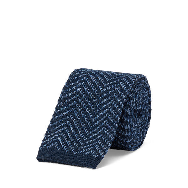 Melange knitted Silk-Linen Tie Polo Ralph Lauren 1