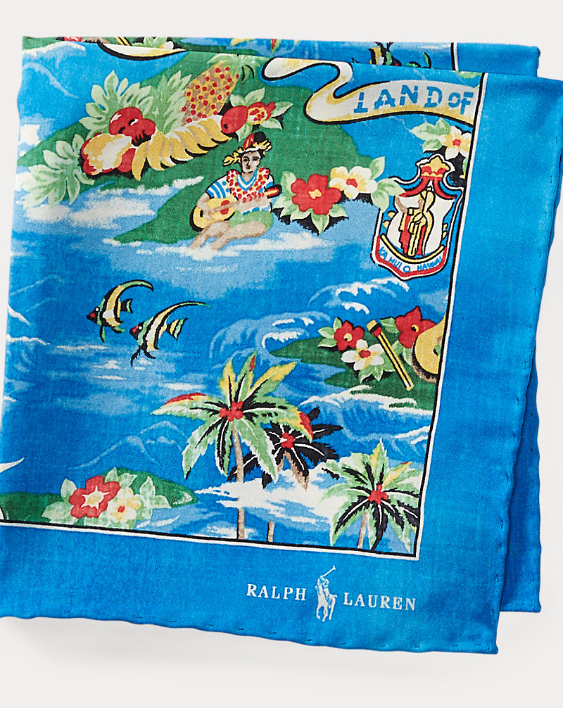 Hawaiian Silk Pocket Square Polo Ralph Lauren 1