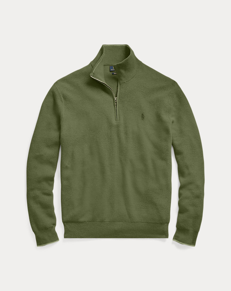 Cotton Mesh Half-Zip Sweater Polo Ralph Lauren 1