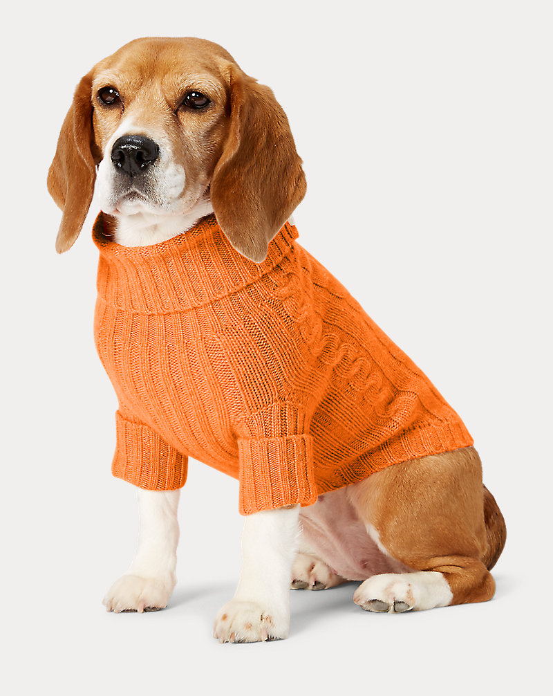 Cable Cashmere Dog Sweater Ralph Lauren Pet 1