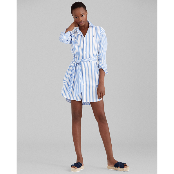 Ralph lauren striped deals shirt dress