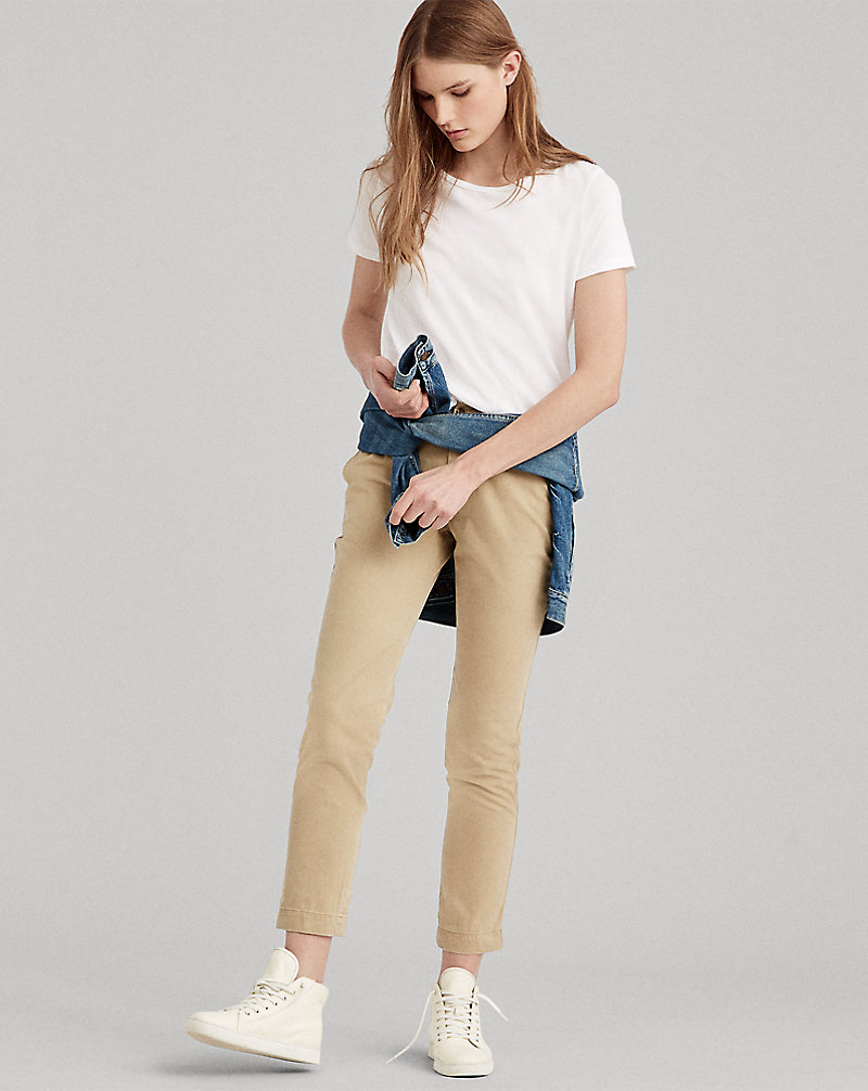 Stretch Twill Cropped Trouser Polo Ralph Lauren 1