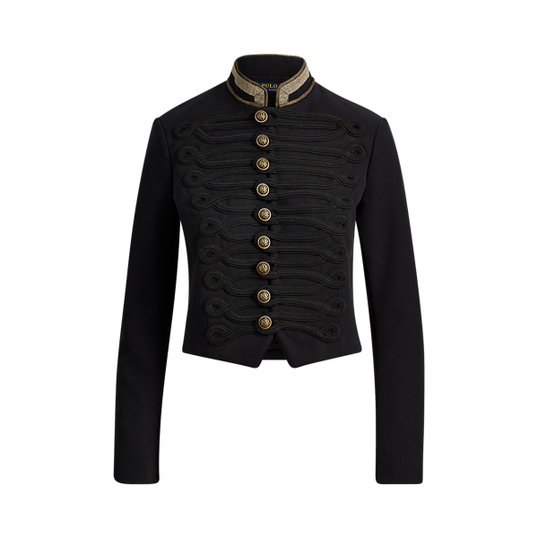 Hussar Twill Marching Band Jacket Black