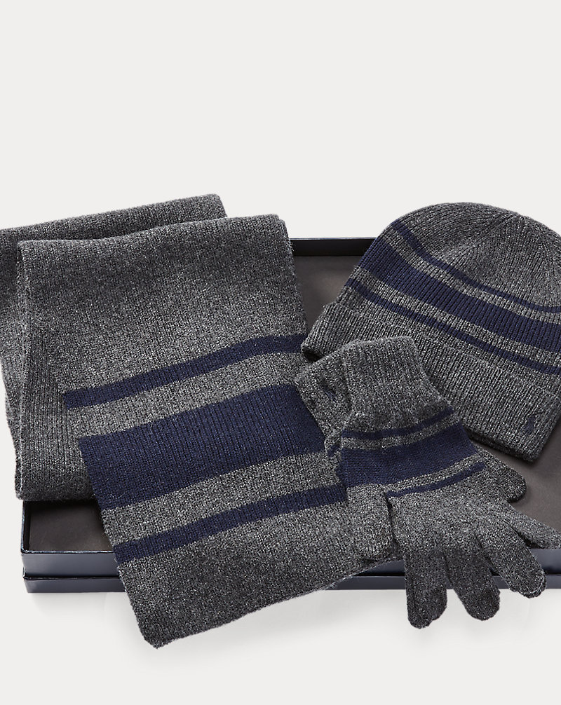 Striped Hat, Scarf & Glove Set Polo Ralph Lauren 1