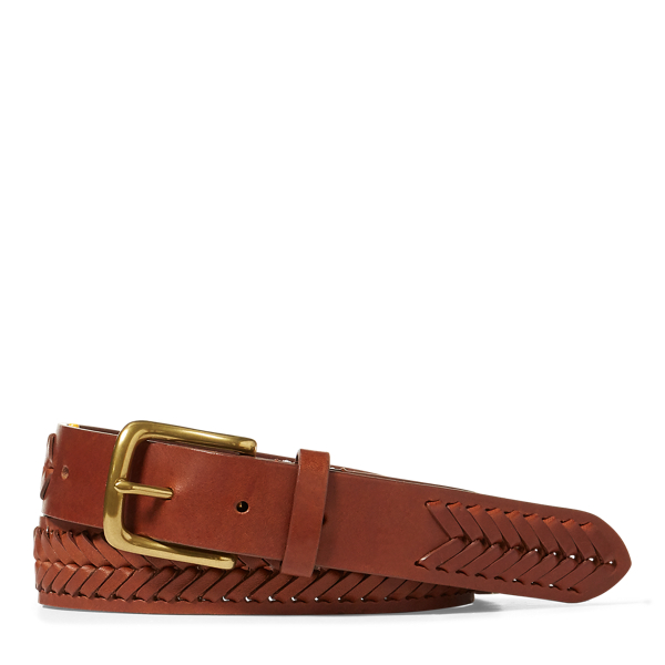 Braided vachetta discount leather belt