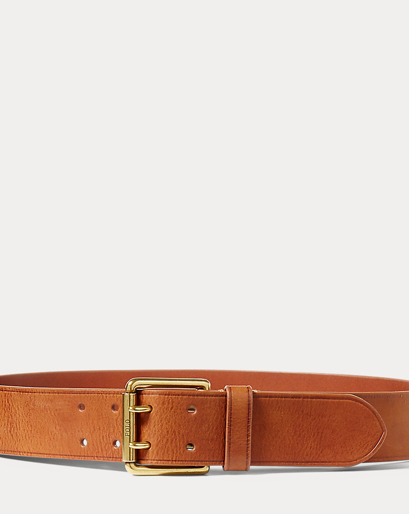 Double-Prong Leather Belt Polo Ralph Lauren 1