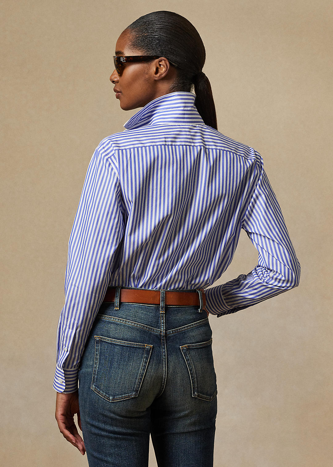 Ralph Lauren Collection Adrien Striped Cotton Shirt 5
