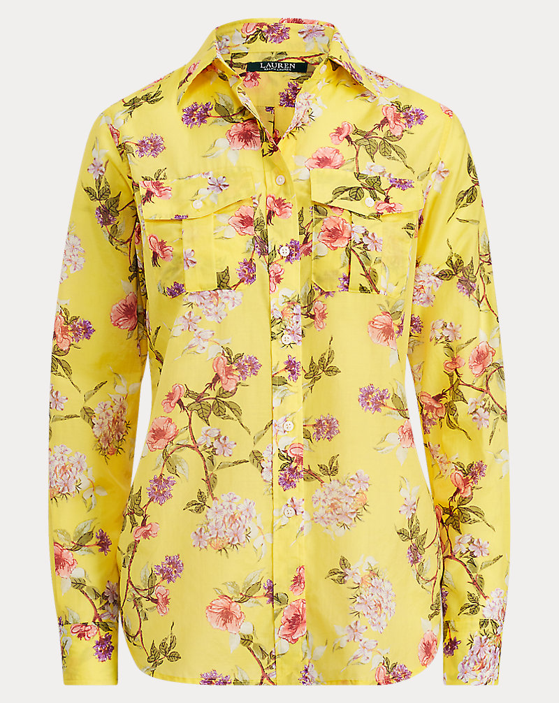 Floral Button-Down Shirt Lauren 1