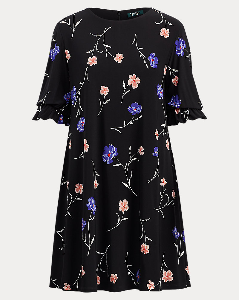 Floral-Print Jersey Dress Lauren 1