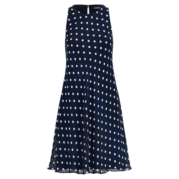 Polka Dot Georgette Dress