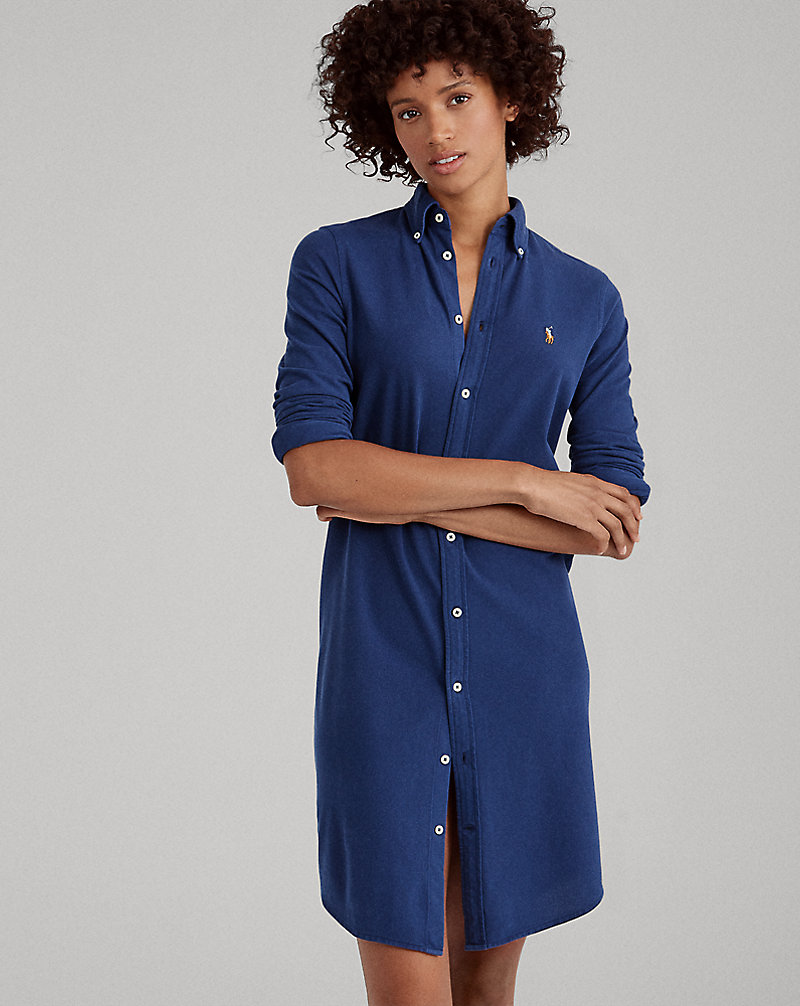 Knit Oxford Shirtdress Polo Ralph Lauren 1