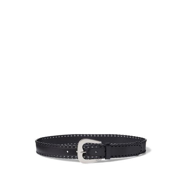 Whipstitched Leather Belt Lauren 1