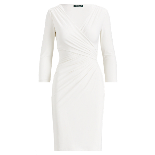 Ruched Jersey Surplice Dress Lauren 1