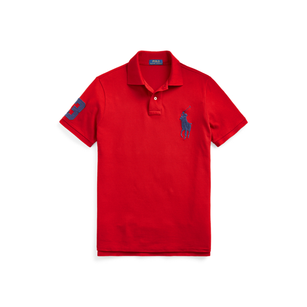 Polo Ralph Lauren Custom Slim Fit Big Pony Mesh Polo Shirt 2