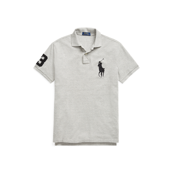 Custom Slim Fit Big Pony Mesh Polo Shirt