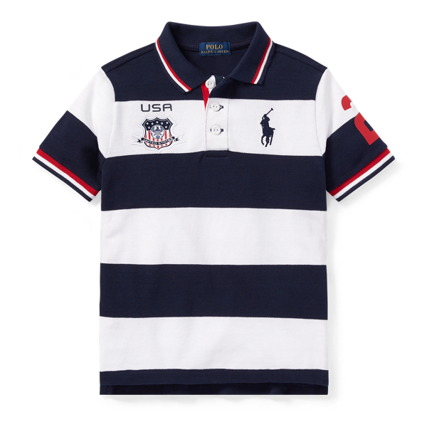 USA Cotton Mesh Polo Shirt BOYS 1.5-6 YEARS 1