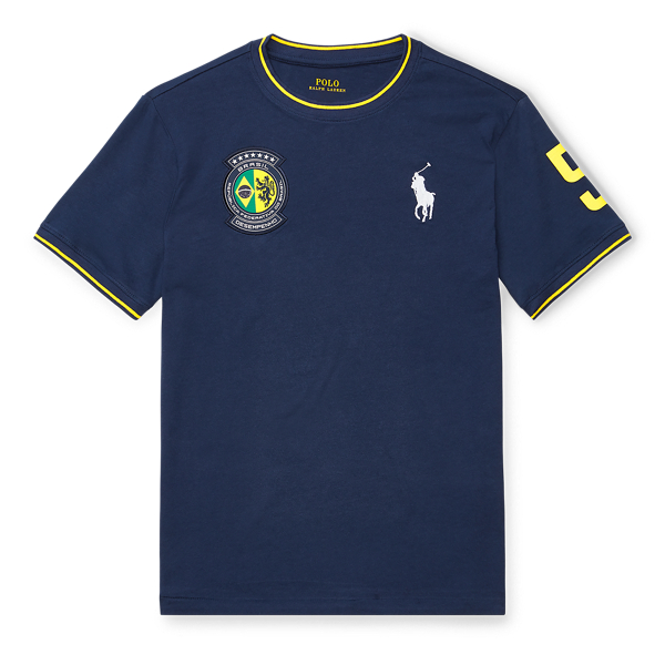 Brazil Cotton Jersey T-Shirt for Children