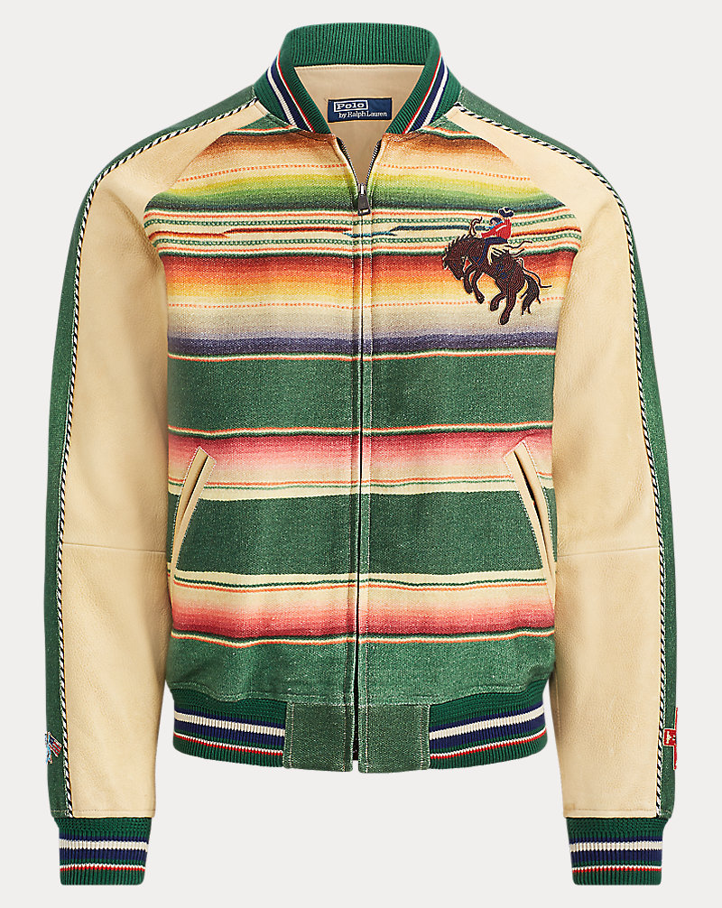 Leather-Sleeve Jacket Polo Ralph Lauren 1