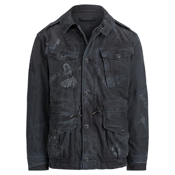 Print Cotton Utility Jacket for Men Ralph Lauren TR