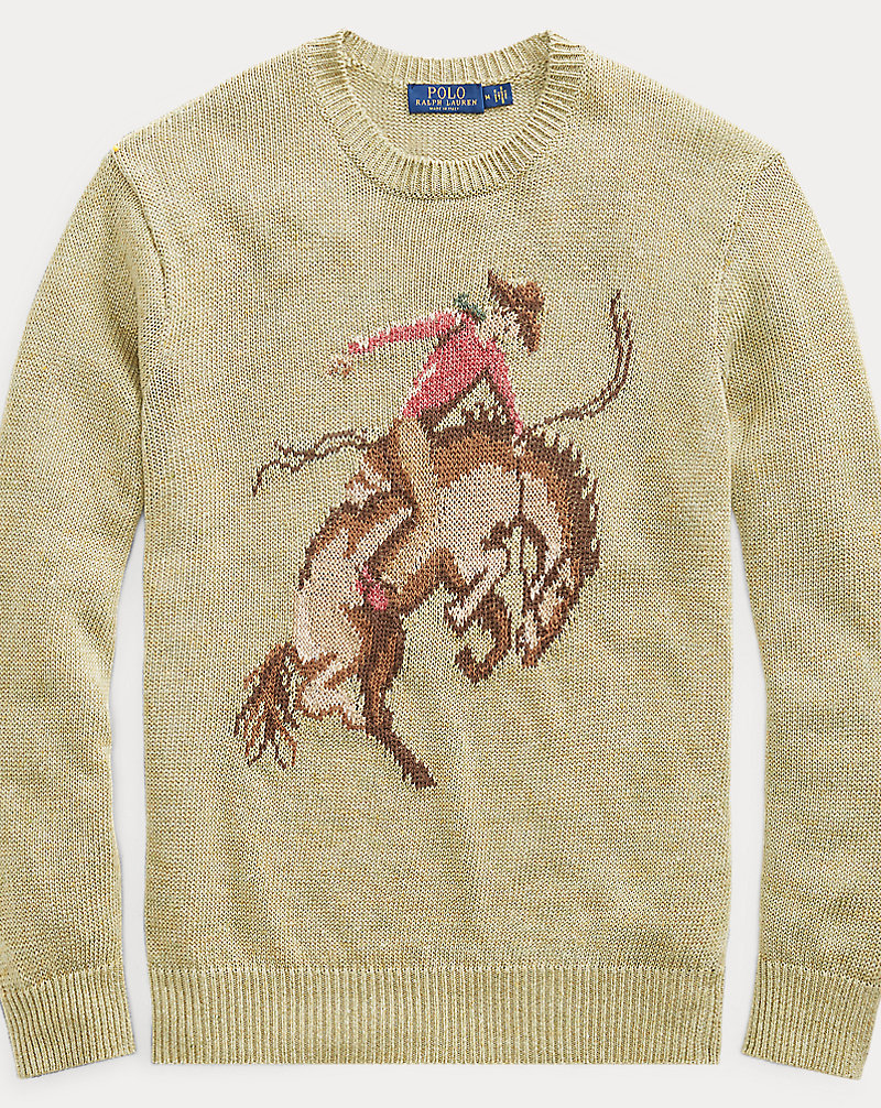 Cowboy Linen-Silk Sweater Polo Ralph Lauren 1