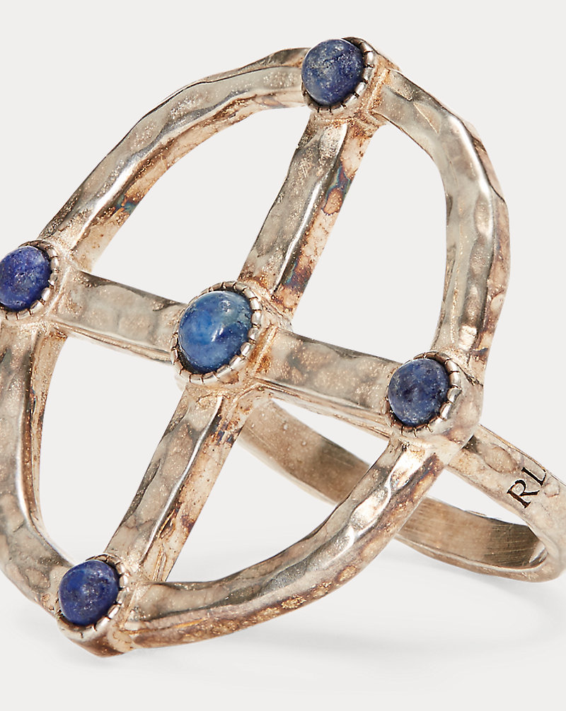 Lapis-Brass Compass Ring Ralph Lauren Collection 1