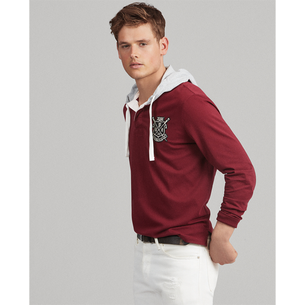 Hooded hotsell rugby shirt