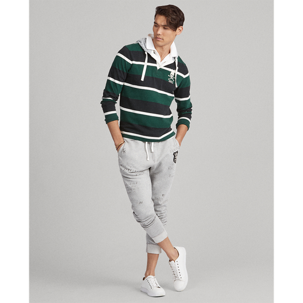 Cotton Hooded Rugby Shirt Ralph Lauren DE