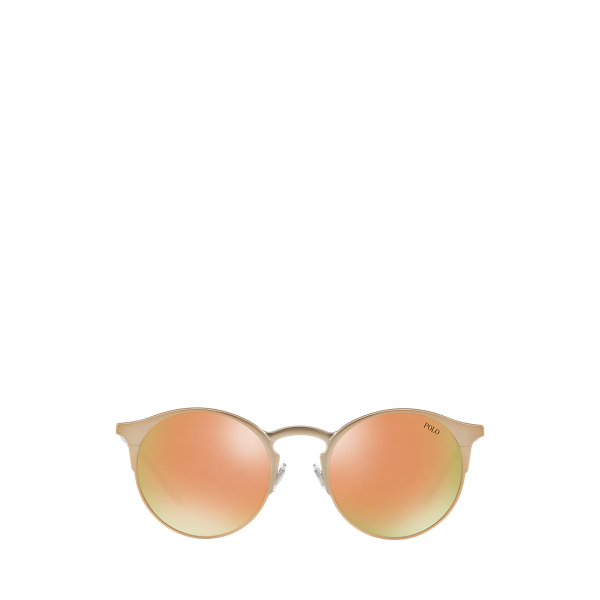Mirrored Panto Sunglasses Polo Ralph Lauren 1