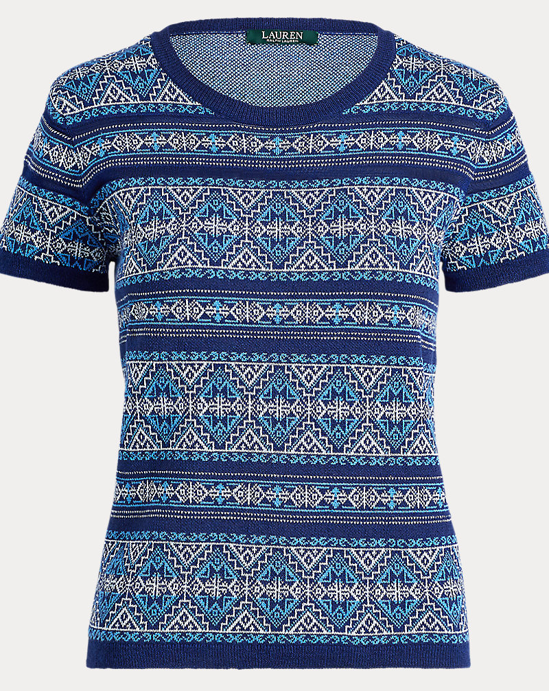 Geometric-Print Sweater Lauren 1