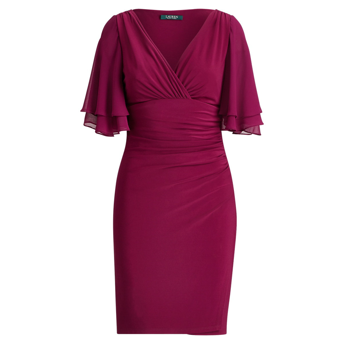 Flutter-Sleeve Georgette Dress