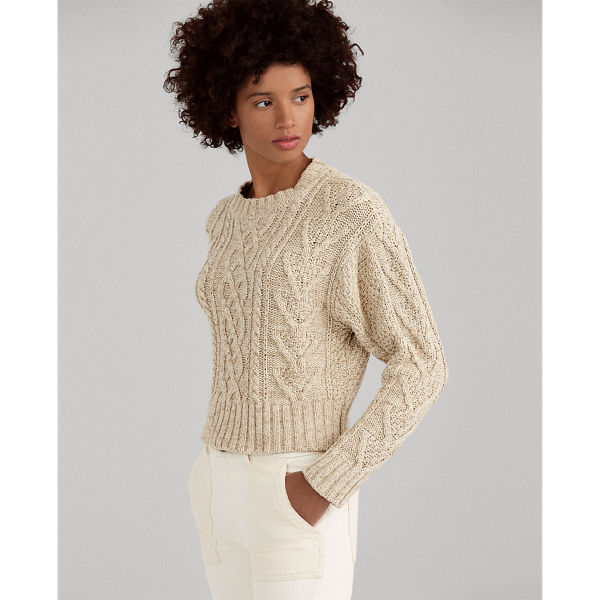Cable Cotton-Blend Sweater Polo Ralph Lauren 1