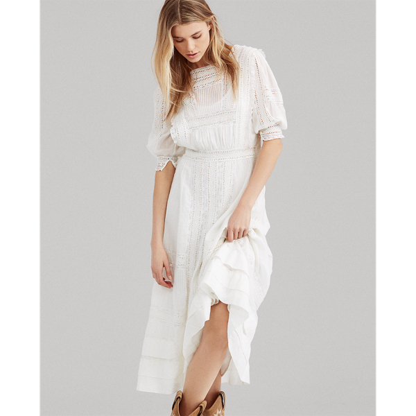 Cotton Voile Midi Dress Polo Ralph Lauren 1