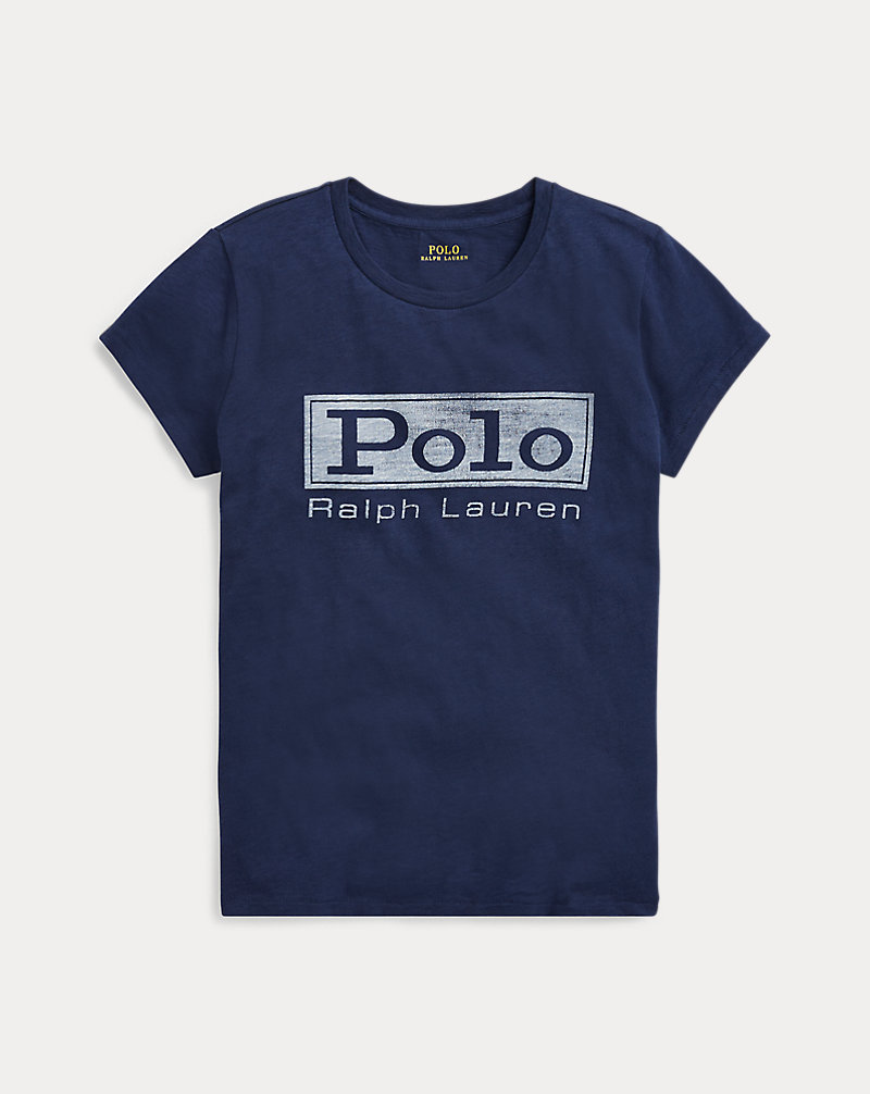 Camiseta gráfica de punto jersey con logotipo Polo Ralph Lauren 1