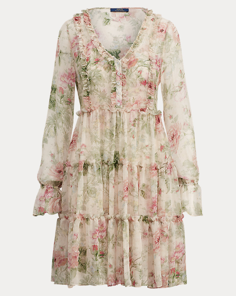Floral Silk Dress Polo Ralph Lauren 1