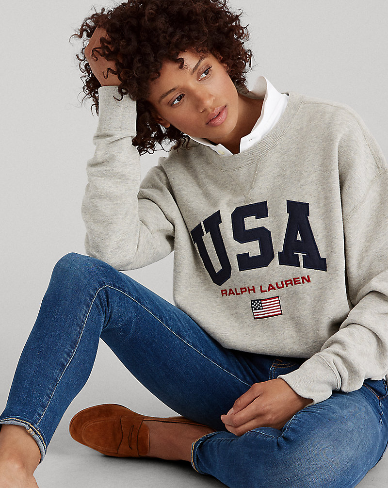 Fleece-Sweatshirt mit USA-Design Polo Ralph Lauren 1