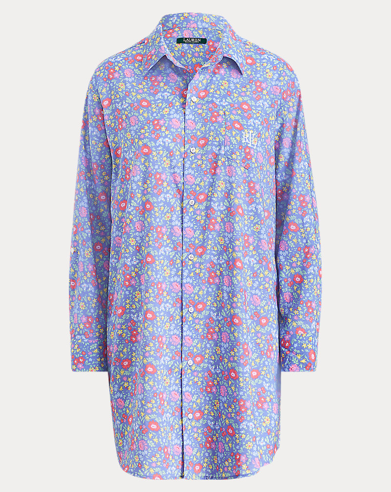 Cotton-Blend Sleep Shirt Lauren 1