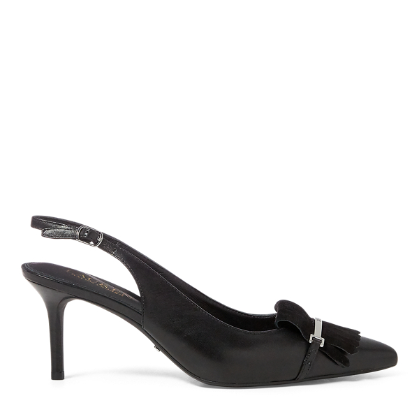 Leather Slingback Heel for Women Ralph Lauren PA