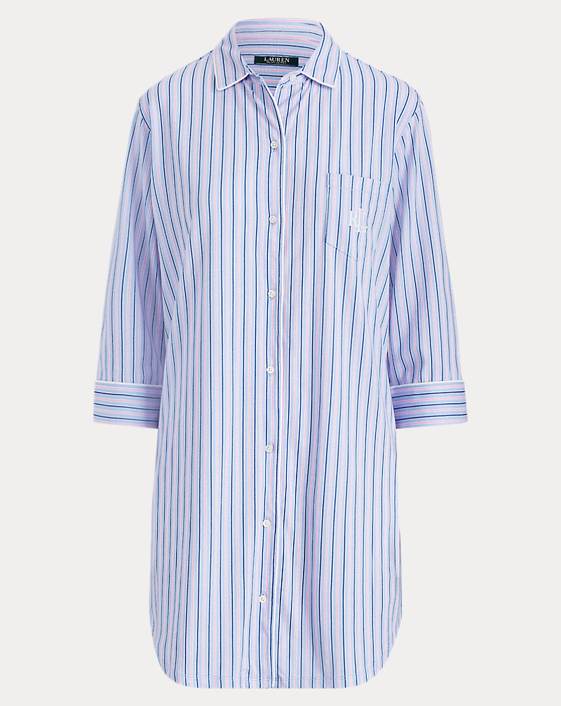 Striped Jersey Sleep Shirt Lauren 1
