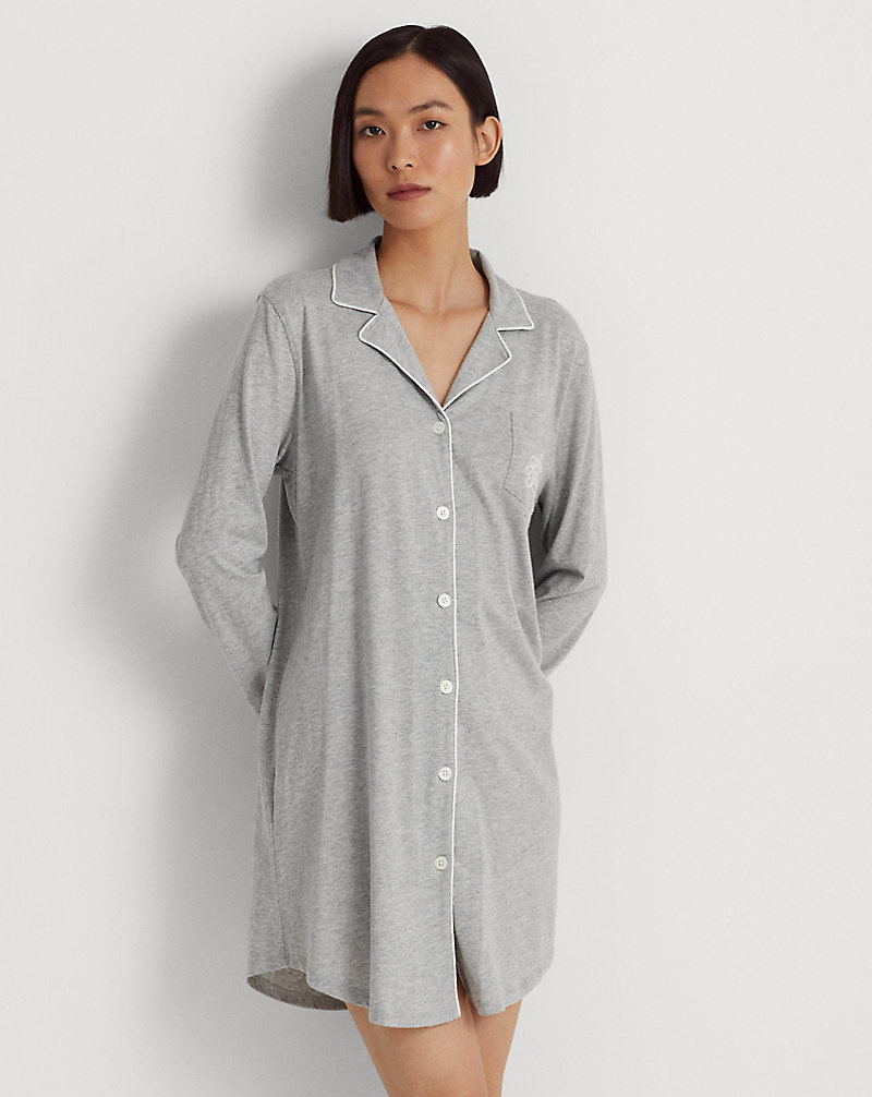 Cotton Modal Sleep Shirt Lauren 1