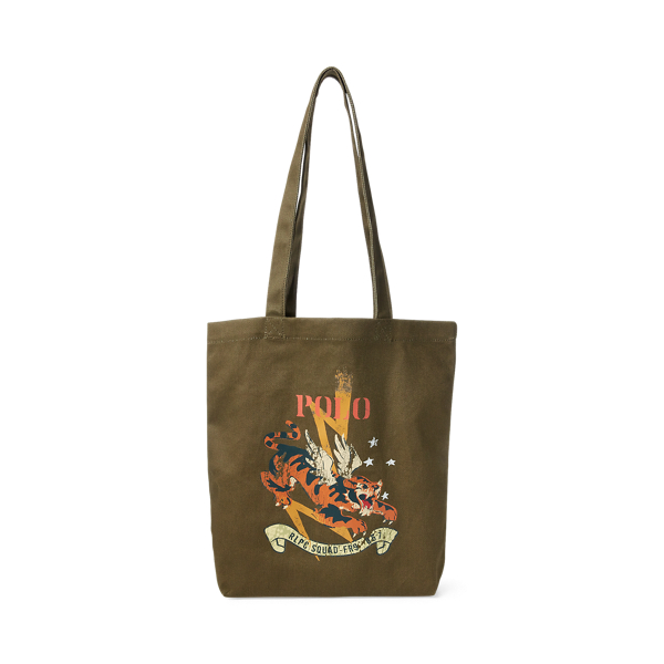 Military Tiger Canvas Tote Polo Ralph Lauren 1